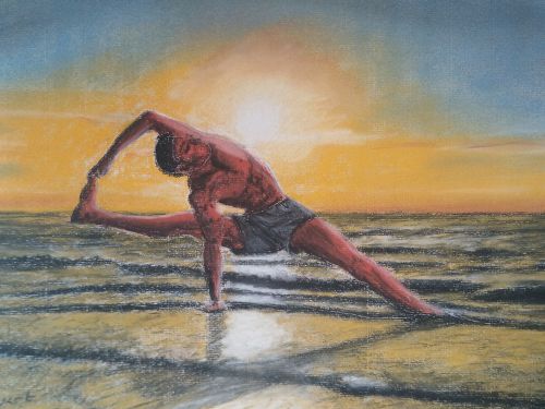 Twisting Ballance yoga pose