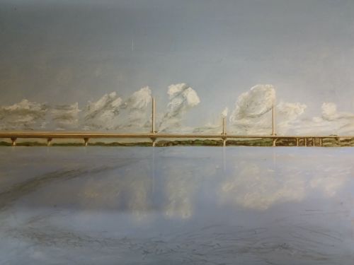 Mersey Gateway Bridge from Spike Island