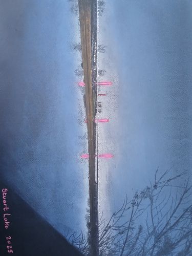Mersey Gateway Bridge viewed from the Manchester Ship Canal