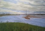 The Mersey Gateway Bridge from Spike Island